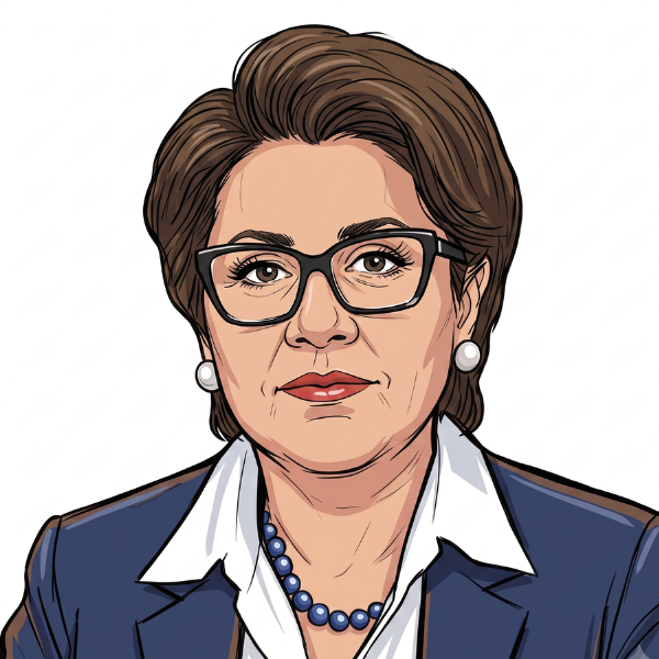 Ilustración de la expresidenta de la Corte Suprema de Justicia