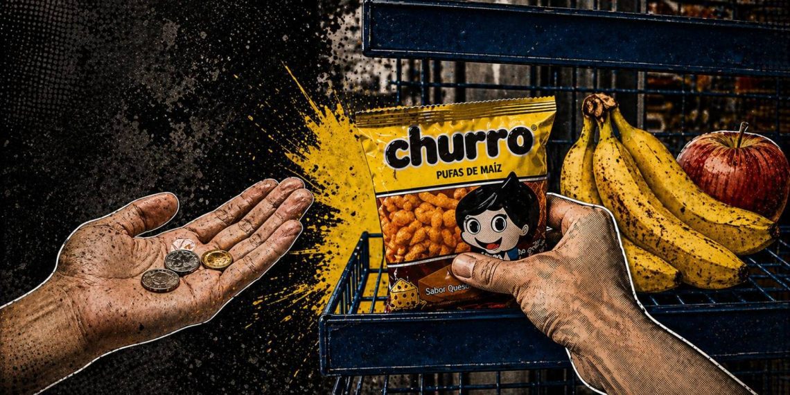 ¿Por qué un "churro" es más barato que una fruta?La distorsión económica que empuja a Honduras hacia la obesidad y la desnutrición